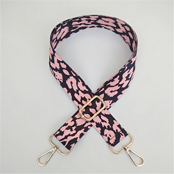 Modeväskor för damer med färgade axelremmar Justerbar längd Bred axelrem Handväska Axelrem 80-140 cm Handväska Axelrem pink