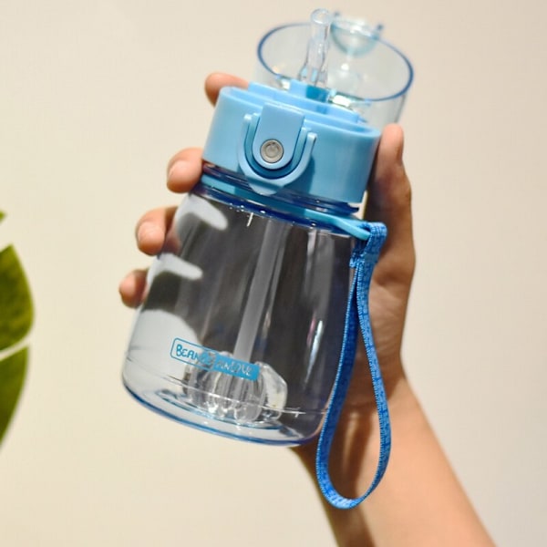 Kids Drink Cup med sugrör 300ml Transparent Children Sport