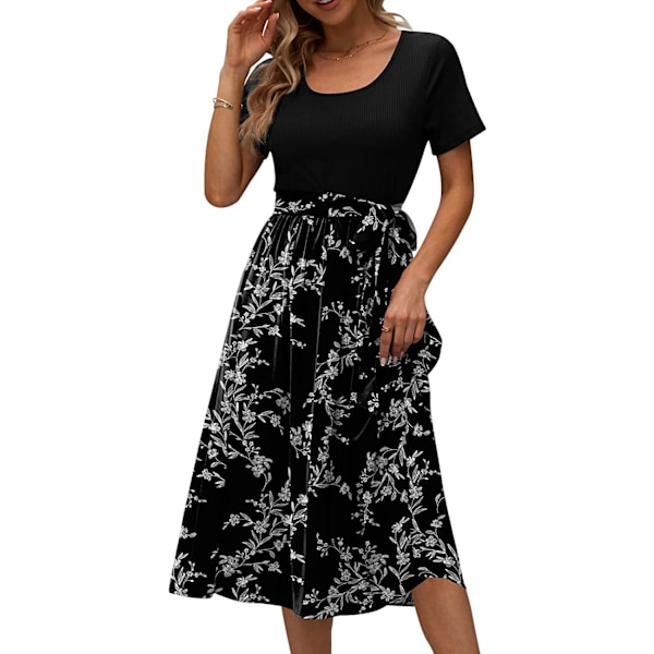 Kortärmade maxiklänningar för kvinnor Figure 1 XL
