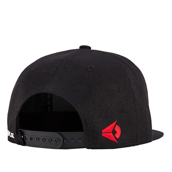 3D-broderad hiphophatt Gatumodetrend casual cap för män och kvinnor black
