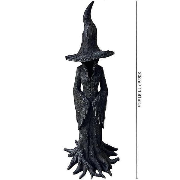 Cracker Barrel Trädhäxa Staty Halloween Dekor Gåva Ny - 20/30 cm 30cm