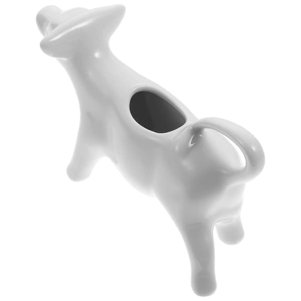 Kande Mælkefløde Kande Keramisk Kop Sovs Skummende Kaffe Sauce Hælder Ko Mini Servering Til Båd Skummer Pot Håndtag Holder