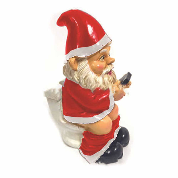 Trädgårdstomtestaty Utomhus kul tomte Dekorativ tomte gräsmattastaty för uteplats Veranda Trädgård
