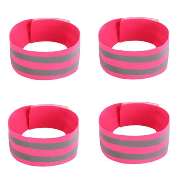 4 stycken reflekterande tejp reflexband för handled, arm, fotled, ben