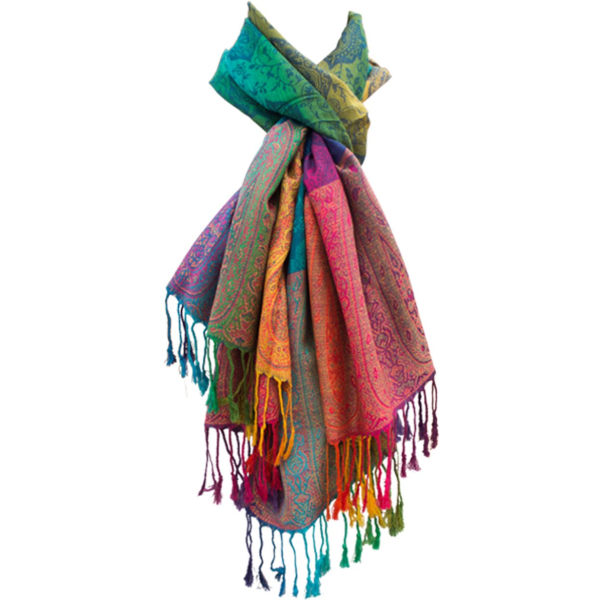 Regnbågens scarf för kvinnor