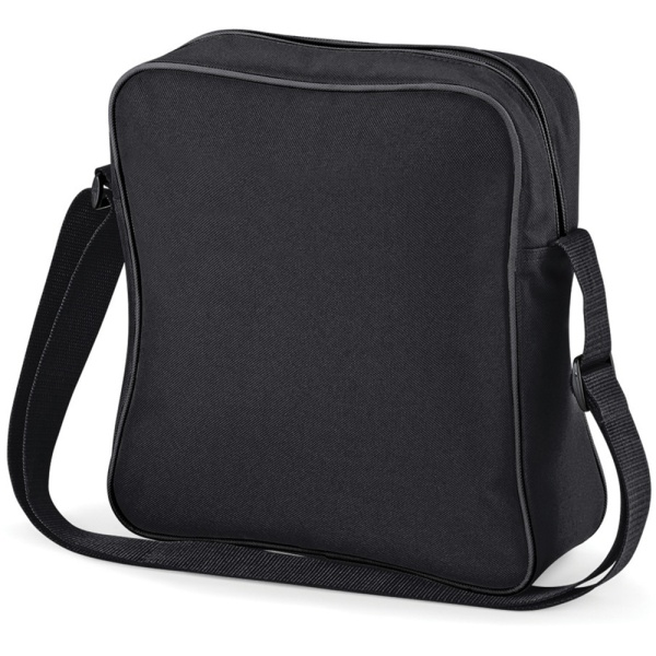 Bagbase Retro Flight / Travel Bag (7 liter)  Black/Dar Black/Dark Graphite One Size