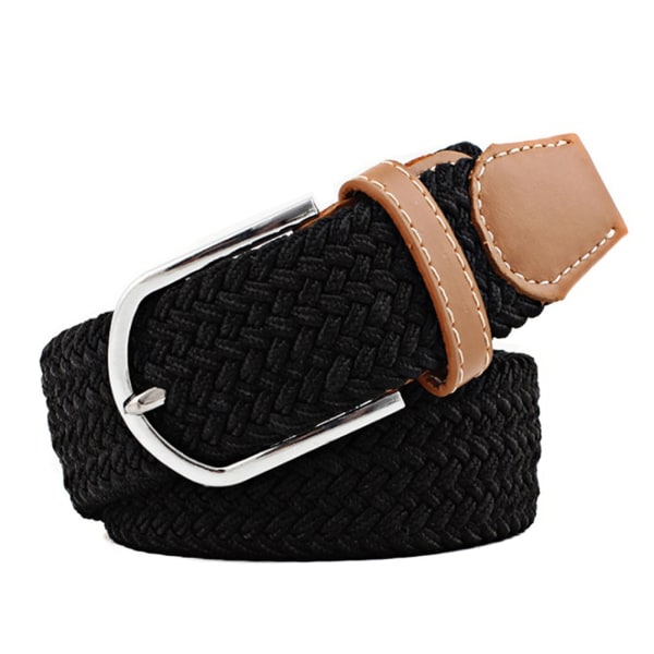 Bälte canvas tyg 26 färger storlek W26 - W36 skärp kläder - black one size