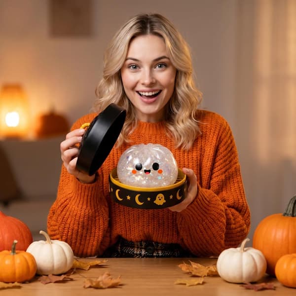 Halloween Spooky Ghost Dumpling, Dumplings Squish med Steamer Stressbolde Stressaflastning Fidget Sensorisk til Helligdags- og Fødselsdagsgaver