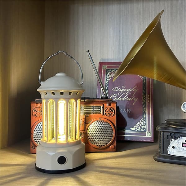 Udendørs campinglys Atmosfære teltlys Retro hestelygte Bærbar belysning (sort) uden batterier. Black