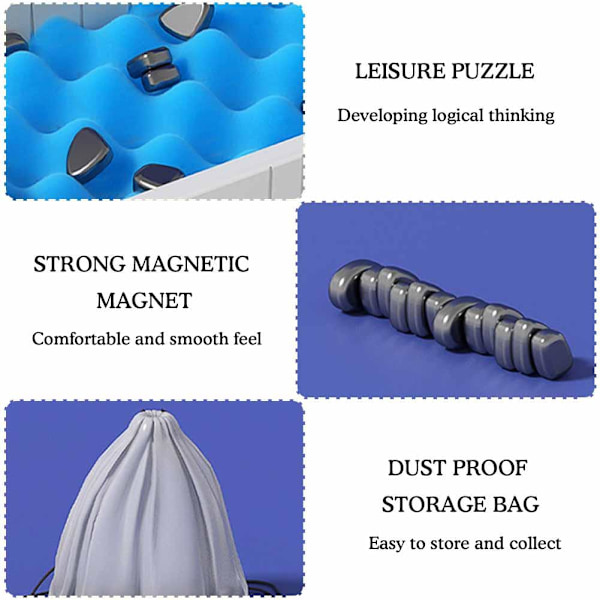 Pusselspel Magnetisk effekt schack Roligt interaktivt brädspel Rope style 2PC one