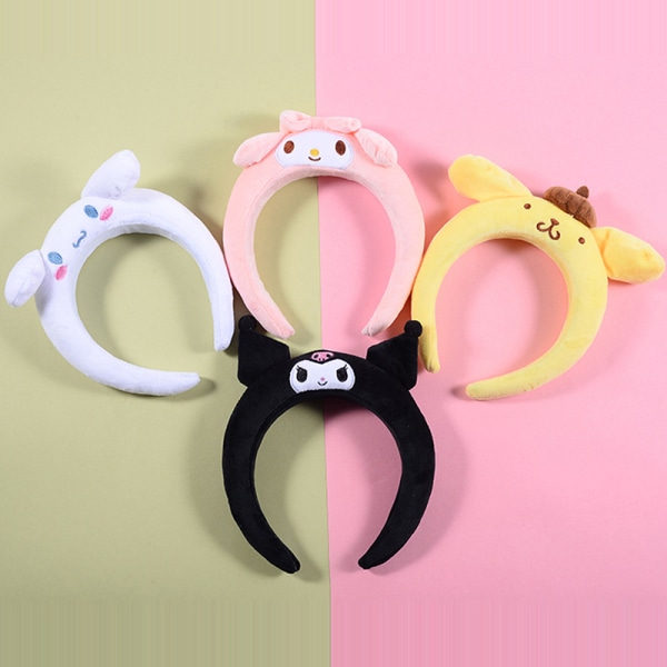 My Melody My Melody Kuromi Kawaii Plysch Doll Face Wash Pannband Black