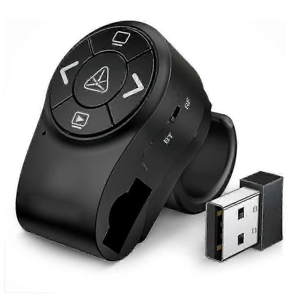 2,4 GHz:n RF-Bluetooth-langaton sormusnapsautin PowerPoint-diojen esitykseen
