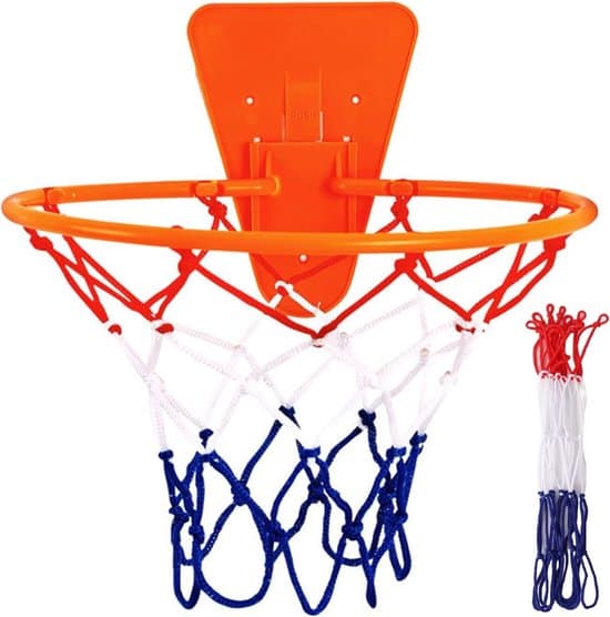 Minibasketkorg - Inomhusbasket - Barnlek - Tyst drift - 34 cm diameter - Orange