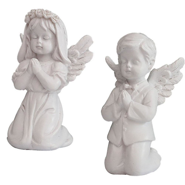 St. Dekoration Hem Bröllop Par Statyett Gud Staty Figurine Resin Figurine