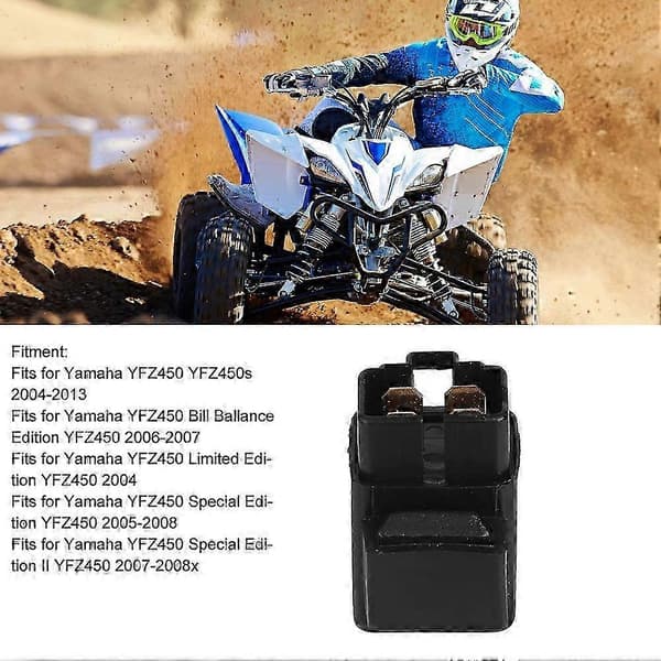 YAMAHA YFZ450 ATV 2004-2013 Startrelä Ersättningsdel