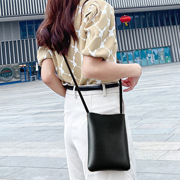 Små Crossbody-väskor för kvinnor Mobilväska Crossbody black