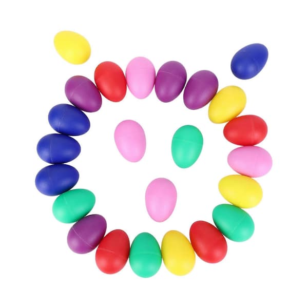 48 Stykker Egg Shaker Sett Påskeegg Maracas Egg Musikalske Egg Plast Egg for Påskefest Gunst