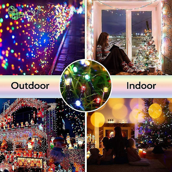 Solar Christmas String Lights, 22m 200 Led Multicolor