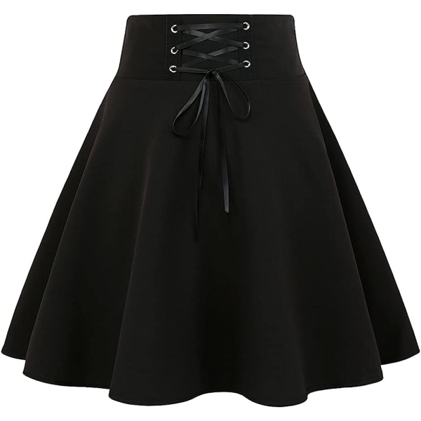 Gothic pläd mini kjolar för kvinnors kort hög midja pläd