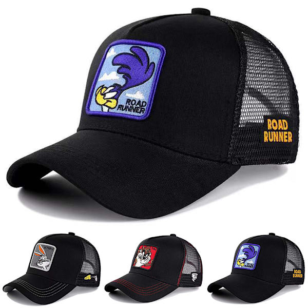 Djur tecknad Mesh all Cap Justerbara baseballkepsar B