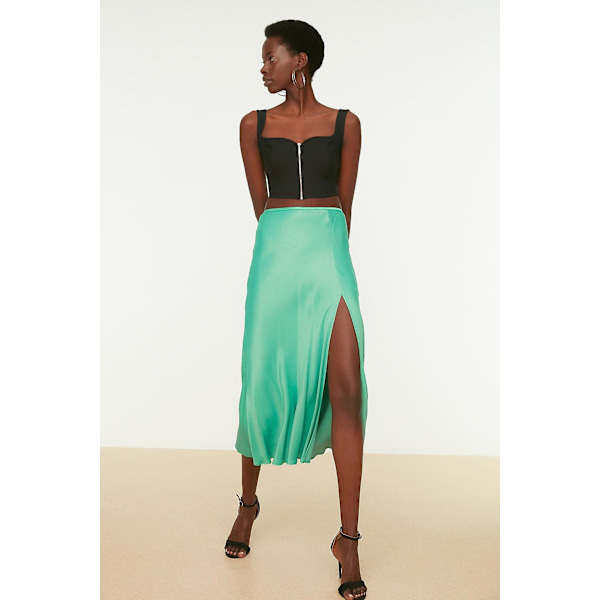Trendyol Blus Enkel Sweetheart Standardärm Basic Black 34