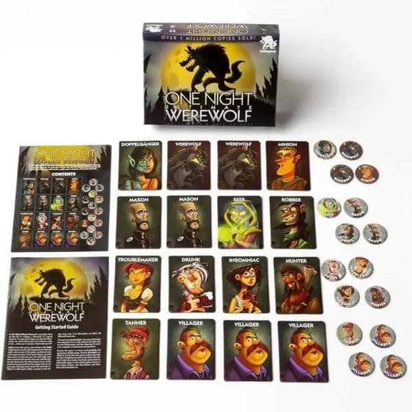 Brädspel - För samlare One Night Ultimate Werewolf Brädspel Ålder 8+ 3-10 spelare