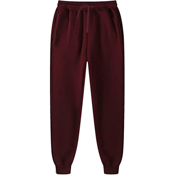 2 st Sweatsuit Set Herr Dam Oversized Långärmad Hoodie Pullover Sweatshirt Träningsoverall Jogger Sweatpants red M