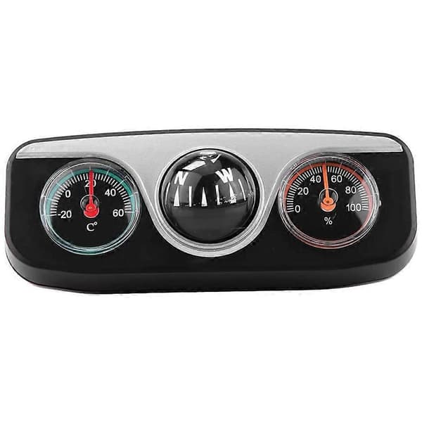 Multifunktionell Kompass Instrumentbräda Montering Navigationskompass 3 i 1 Bil Lastbil Instrumentbräda Montering Navigationsriktningskompass Termometer Hygrometer