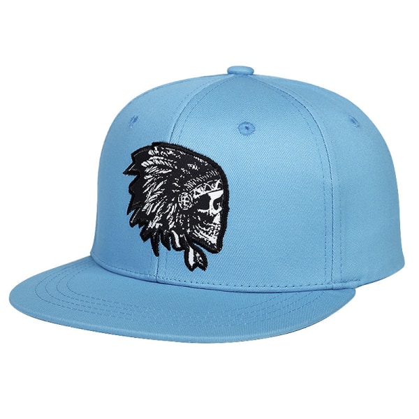 Hip hop baseballhatt för män och kvinnor broderad platt brättad hatt för friluftsliv casual black
