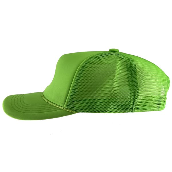 Gravity Threads Smile Face Brodery Justerbar Trucker Hat - Camo classic-neongreen