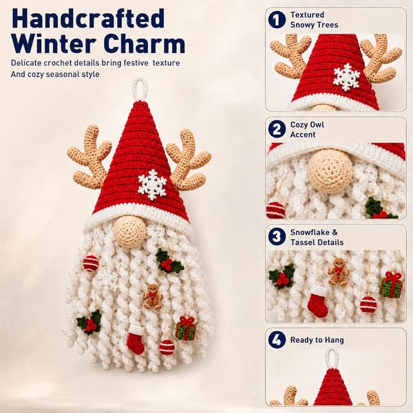 DIY Sæsonbestemt 3D Hæklet Dørhænger Kit Kollektion