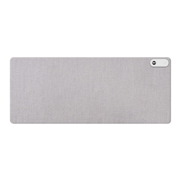 Digitalt Display Bordvarme Musematte Rask Oppvarming Vanntett Musematte for Datamaskinbord Grey EU plug