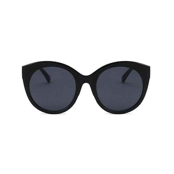 Coola runda svarta solglasögon trend sommar 2022 black one size