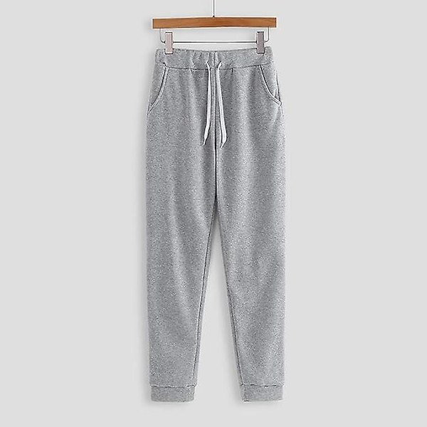 Mode Loungeset för kvinnor Modekläder 2-delad sweatsuit Långärmad tröja Långbyxor grey M