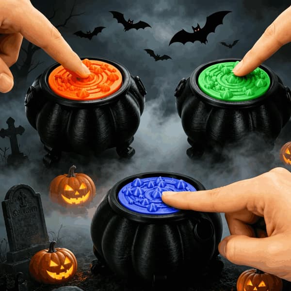 3 kpl näppäimistön Fidget Clicker -lelu Halloween-pata 3D-tulostetut mini Fidget Clickerit näppäimistöön