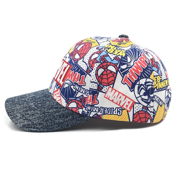 Spiderman runt basebollkeps spetsig hatt hip style 2