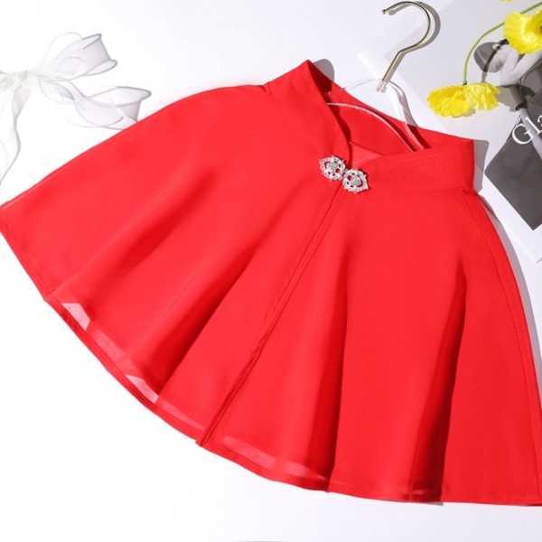 Bride Cape Chiffong Sjal VIT white