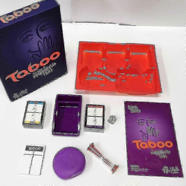Taboo Spil Klassisk Timeglas Timing Familie Brætspil WHBYV