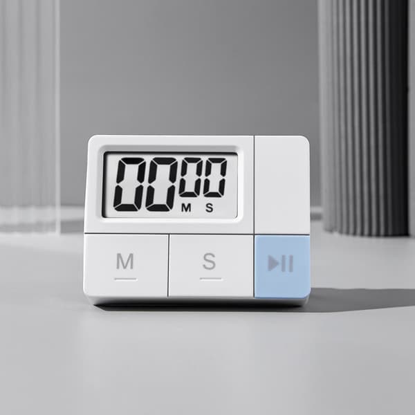 Digital køkkentimer, LCD nedtællings- og optællingstimer med stort display, magnetisk stativ til madlavning, studie, træning og kontor