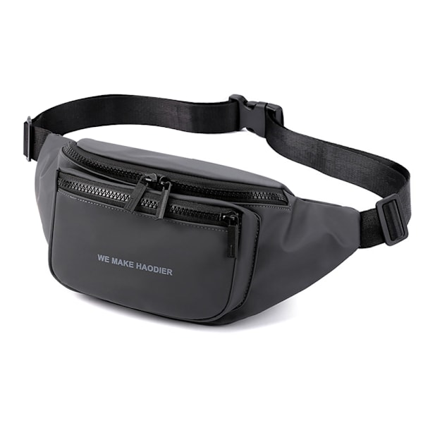 Fanny Packs för kvinnor Bältesväska Vattentät Herr Midjeväska grey