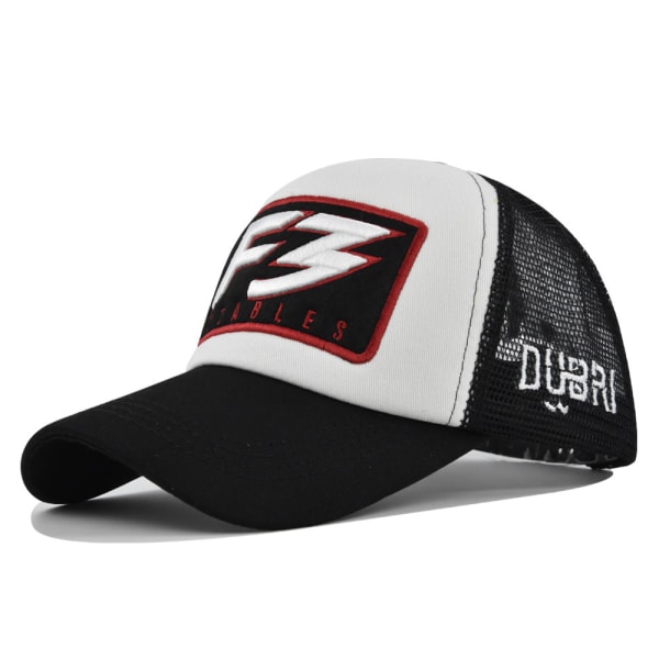 Broderi Mesh Cap F3 Broderi Baseball Cap Tredimensionell broderi Peaked Cap Utomhus Solhatt Färgmatchande Mesh Cap Partihandel Cm6024Gray Adjustable