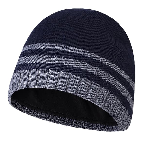 Vintermössa Warm Knit Cuffed Plain Toboggan Cap,tibetansk Tibetan