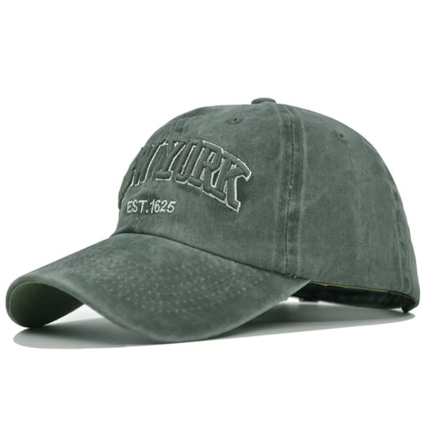 Tvättad cap York broderad cap Cap Solhatt Broderad baseballsolhatt Cb2472WineRed Adjustable