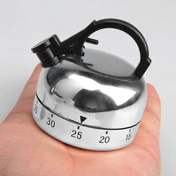 60 Minuters Kökstimer Alarm Mekanisk Tekanna Formad Timer Klocka Räkneverktyg