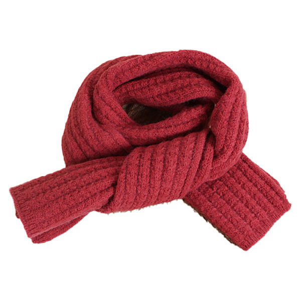 Preppy enkel enfärgad stickad scarf för barn