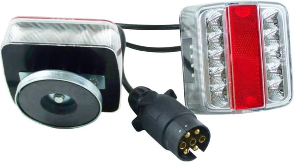 7-polig 12V magnetisk montering LED-bakljussats för släpvagnskabel 7 m