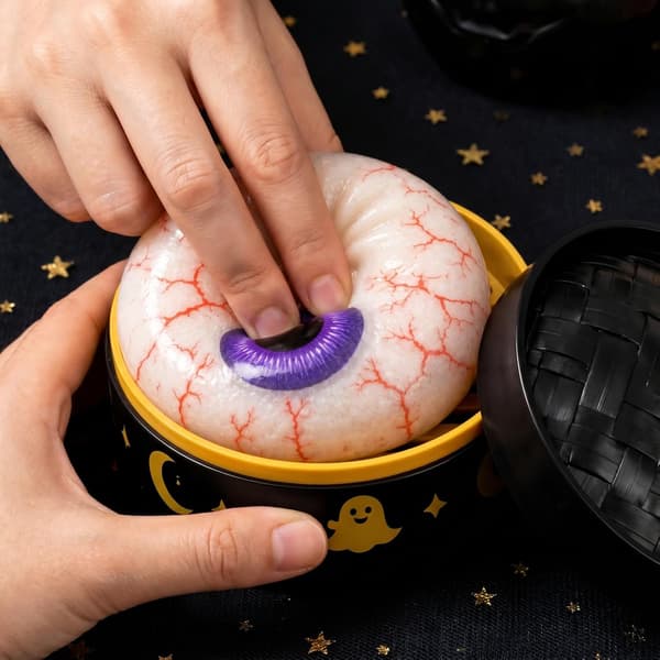 Halloween Spooky Ghost Dumpling, Dumplings Squish med Steamer Stressbolde Stressaflastning Fidget Sensorisk til Helligdags- og Fødselsdagsgaver
