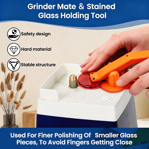Grinder Mate Kit for glassmaleri DIY-entusiaster