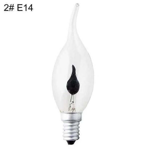 3W 220V E14/E27 LED Simulering Flammelys Lyspære Dekorativ Lampe JIKAIX 2 E14