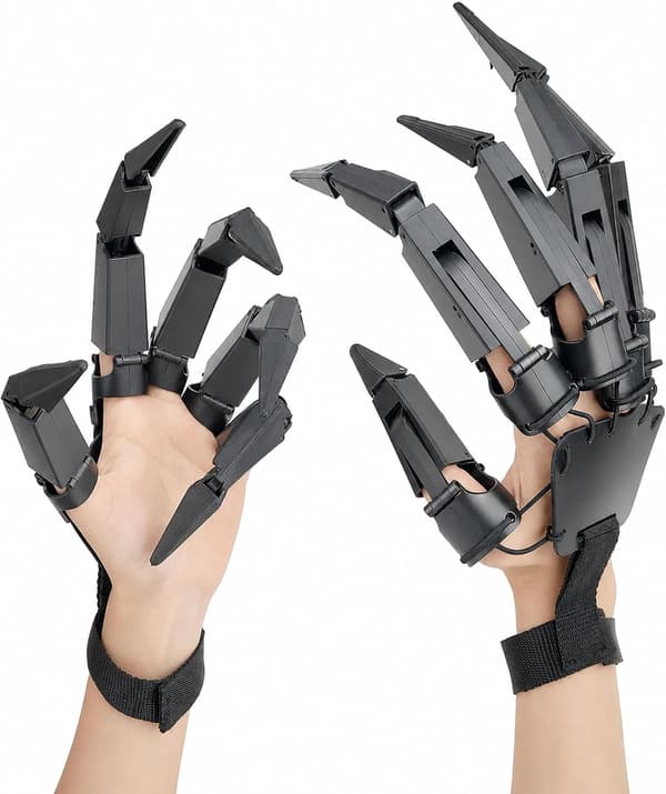 2 st Halloween ledade fingerförlängningar klo händer cosplay kostym